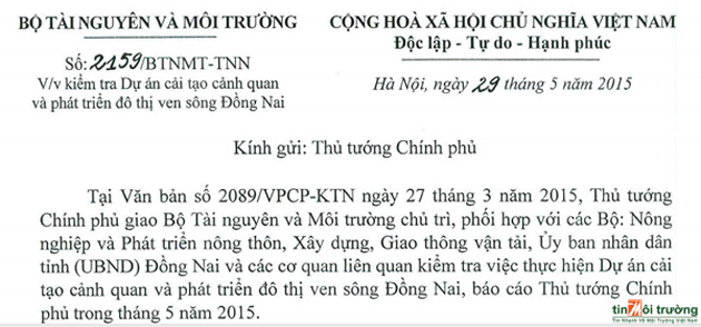 Bộ[-]Tài[-]nguyên[-]và[-]Môi[-]trường[-]kiến[-]nghị[-]Thủ[-]tướng[-]tiếp[-]tục[-]dừng[-]Dự[-]án[-]lấp[-]sông[-]Đồng[-]Nai